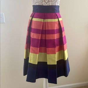 New with tag Eliza J multicolored midi skirt size 2